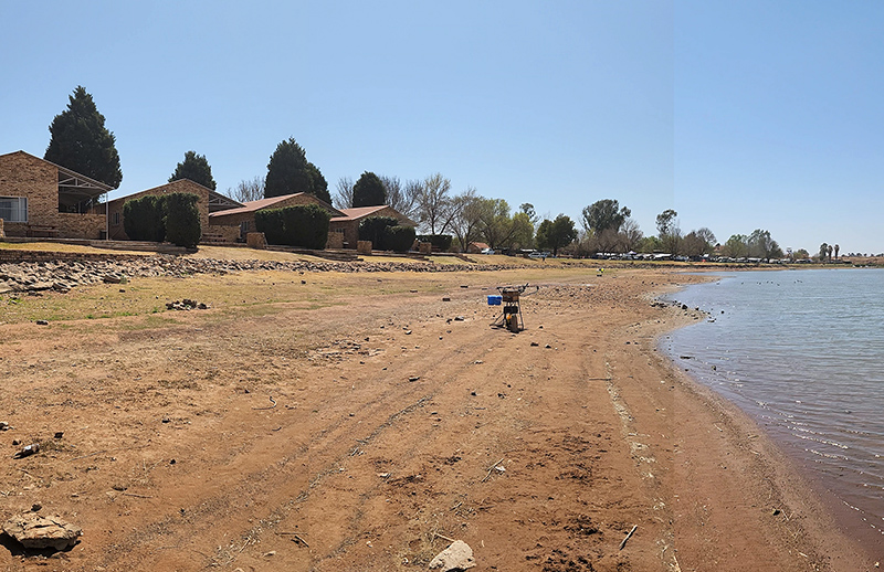 View of fishing area at Club Amigos, Rietspruit Dam near Ventersdorp